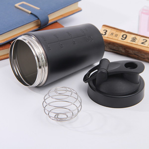 Botella de Agua Deportiva Personalizada con Logotipo de 750 ml, Botella Mezcladora de Acero Inoxidable para Gimnasio, Botella Mezcladora de Proteínas - Product Image 4