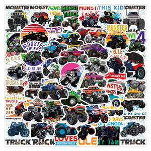 50PCS Cool <strong>gaming</strong> monster truck toys <strong>sticker</strong> for car motorcycle notebook decor dump trucks <strong>sticker</strong> - Product Image 1