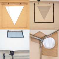 HOMFUL OEM vente en gros de luxe étanche glamping toile de coton tente murale 12 'X 14' pour le camping en plein air