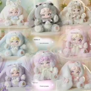 LuckyDeerNai Serie Coniglietto del Tè Dolce Peluche Blind Box Trendy Statuette di Coniglietto Buonanotte per Regali per Ragazzi e Ragazze - Product Image 3