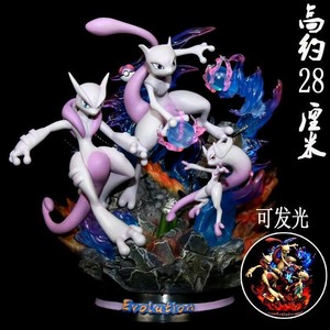 Figurines d'anime de grande taille de la série 17 Eevee Fire Breathing Dragon Super Dream Pokemoned Model Ornaments avec effet lumineux - Product Image 2