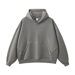 <span class=keywords><strong>Sudadera</strong></span> con capucha unisex de gran tamaño, estilo streetwear <span class=keywords><strong>FOG</strong></span>, con puños enrollados, patchwork, efecto lavado, color liso, con logo personalizado, para hombre y mujer. - Product Image 4