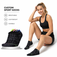 Chaussettes de sport Coolmax en nylon sans couture, tricotées, anti-humidité, séchage rapide, respirantes, antibactériennes, pour jeunes, course estivale, ODM