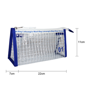 กระเป๋าเครื่องสำอางพีวีซีใสแบบมีซิปกันน้ำ ขนาด 22x7x11 ซม. พิมพ์ลายตามสั่ง ขายส่ง เหมาะสำหรับเดินทาง แฟชั่น unisex เป็นมิตรกับสิ่งแวดล้อม - Product Image 4