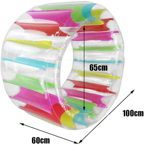 Balle aquatique gonflable 100x65x60cm en PVC, jouet de piscine pour enfants, pour jeux en plein air - Product Image 5