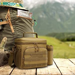 Fiambrera suave portátil de gran capacidad, bolsa de almuerzo táctica, 30 latas, bolsa de almuerzo táctica aislada a prueba de fugas - Product Image 5