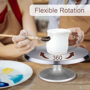 Bview NGHỆ THUẬT 12 trong 360 ° xoay bánh bàn xoay, hợp kim nhôm bánh Turntable DIY gốm Dải bánh xe - Product Image 5