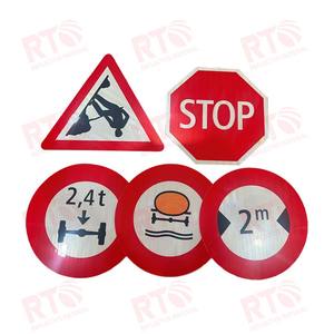 Reflector de marca registrada OEM personalizado de la mejor calidad triángulo Circular rojo impresión Digital señales de tráfico adhesivo reflectante señal de tráfico - Product Image 1