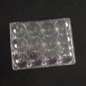 Customized Hot Selling 12 Holes Clear <b>Plastic</b> Egg Container Rectangle Eco-friendly Egg <b>Tray</b> - Product Image 2