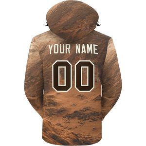 2025 chaqueta cortavientos ligera de tela recubierta personalizada para hombres y mujeres chaqueta de lluvia impermeable con capucha letras cosidas número XL - Product Image 3