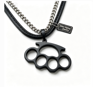 Collar con Colgante de Aleación de Zinc Estilo Punk Multicolor para Hombre, Listo para Enviar, Ideal para Motociclistas, Hombres del Hip-Hop y Fiestas - Product Image 2