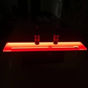 Kệ Chai Rượu <span class=keywords><strong>Acrylic</strong></span> Tùy Chỉnh Với Giá Đỡ Thân Cây, Đèn LED Điều Khiển Nhạc Ứng Dụng Di Động Để Trưng Bày Chai Rượu - Product Image 5