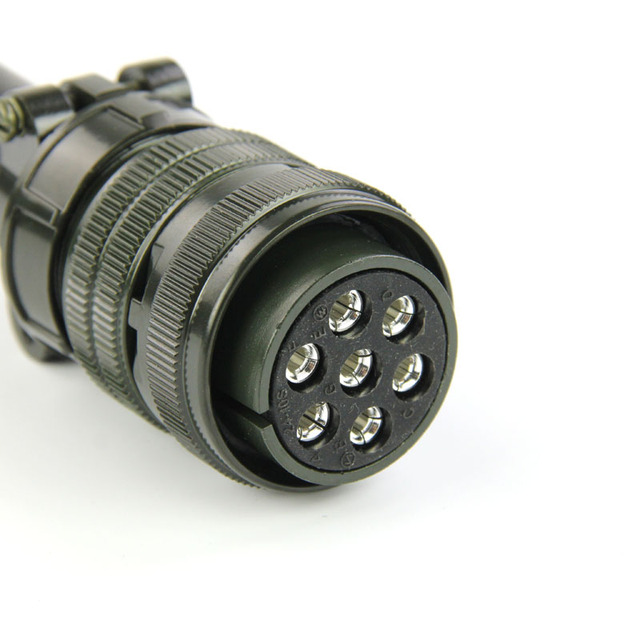 Factory customization Amphenol Circular Connector 7 Pins Right Angle MS5015 3106A 24-10S