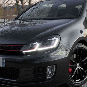 Gruppo lampade anteriori per Auto <span class=keywords><strong>VW</strong></span> <span class=keywords><strong>Golf</strong></span> 6 MK6 aggiornamento 2010-2012 <span class=keywords><strong>Golf</strong></span> <span class=keywords><strong>7.5</strong></span> LED faro Auto proiettore doppia lente accessori caldi - Product Image 2