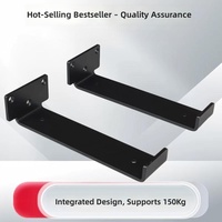Support de montage en tôle métallique sur mesure de précision, revêtement poudré noir, pour l'installation d'équipements