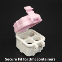 3ml 4-Fach Transparente PETG Stoßfeste Sichere Snap-Lock Umweltfreundliche Hochwertige Peptid-Fläschchen Aufbewahrungsbox OEM Anpassung