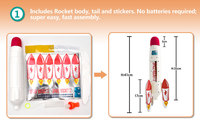 Kit de fusée à Jet cosmique BIG BANG SCIENCE, jouet de fusée d'eau à monter soi-même 8 + Kits de Science pour enfants