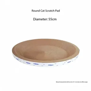 Cuccia e Tiragraffi Rotondo 2 in 1 per Gatti, Tappetino Antigraffio Resistente all'Usura, Non Lascia Pelucchi, Protegge i <span class=keywords><strong>Mobili</strong></span> - Product Image 2