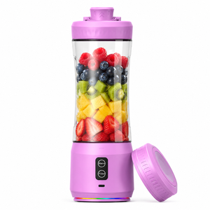 Licuadora Portátil de Frutas de 600 ml, Recargable por USB, Máquina para Hacer Smoothies, Compacta, Ideal para Viajes, Color Rosa y Morado, Fabricante OEM - Product Image 5
