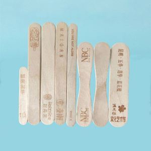 Palitos de Madera para Helado con Logotipo Personalizado, Diseño Impreso en Relieve por Sublimación en Madera de Abedul Natural - Product Image 2