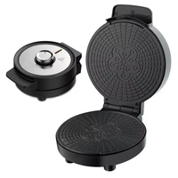 Aifa Commercial Industrial cornet de crème glacée électrique et rouleau d'oeufs rond gaufrier sirop snack boulanger machines avec plaque unique