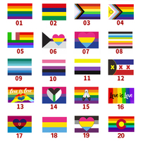Bandera del Orgullo Gay con Arcoíris, Impresa Digitalmente en Poliéster, 3x5 Pies, Cuadrada, Duradera y Ecológica, con Diseño Personalizado