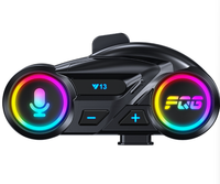 Intercom pour casque de moto Y13 PRO avec fonction sans fil pour le partage de musique via écouteurs, radio FM, plastique ABS, garantie de 3 ans