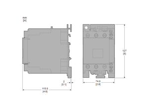 Contacteur d'origine LC1D40Q7, TeSys Deca, 3P(3NO), AC-3/AC-3E =440V, 40A, Bobine AC 380V, Bornes à vis LC1D40Q7C - Product Image 2