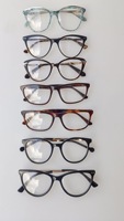 Liquidation de lunettes en acétate à monture large Modèle mixte Montures optiques en acétate faites à la main Lunettes en gros