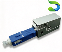 Adaptor Serat Optik SC Bare Fiber dengan Casing Kuningan Berlapis Nikel, Selubung Keramik Zirkonia, Adaptor Serat Optik Presisi 125um