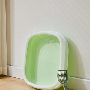 Customized Pet Litter Box For Cats Plastic Cat Litter Box Cleaning Pet Litter Box Cat Toilet