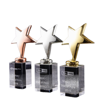 Petit trophée sportif hexagonal en cristal blanc personnalisé pour récompenser les excellents résultats des compétitions, souvenir créatif gravé au laser