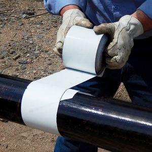 Soğuk uygulanan butil kauçuk boru hattı bant su geçirmez polietilen butil yapıştırıcı bant gaz için petrol borusu korozyon önleyici koruma - Product Image 4