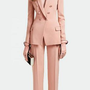 Abito da <span class=keywords><strong>Donna</strong></span> su Misura MTM, Vestito Slim Fit Stile Europeo <span class=keywords><strong>Rosa</strong></span>, Completo da Ufficio per <span class=keywords><strong>Donna</strong></span> Personalizzato - Product Image 3