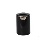 Bouilloire électrique en acier inoxydable noir avec contrôle de la température, capacité de 1 L, portable pour la préparation du thé, usage domestique et hôtelier