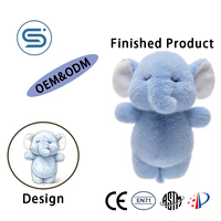 Vente directe usine – Série d'animaux en peluche écologiques pour la Saint-Valentin : Poupées repose-poignets en forme d'éléphant