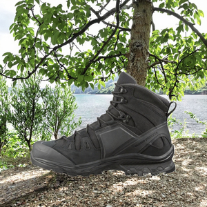 אמצע הקטע של גברים שחורים טקטית קרסול מדברי פלדה מדברית-הבוהן בטיחות נעליים שחורות לגברים ולנשים מגפיים - Product Image 3