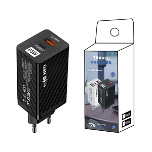 <span class=keywords><strong>2022</strong></span> Drop Shipping Personnalisation de marque privée Support OEM EU US Standard QC3.0 Charge rapide PD 65W GAN Adaptateur de chargeur mural - Product Image 1