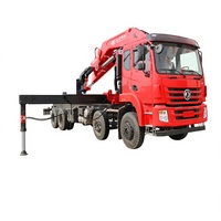 Grue articulée montée sur camion de 20 tonnes, à flèche pliante, avec télécommande en option, pour levage en construction