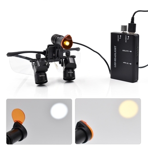 48. 5X 420mm 치과 수술용 쌍안 확대경 5W LED 헤드라이트 장비 포함 - Product Image 3
