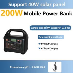 Générateur électrique portable silencieux pour le <span class=keywords><strong>camping</strong></span> en plein air, <span class=keywords><strong>rechargeable</strong></span> par énergie solaire, avec panneaux solaires MPPT, batterie LiFePO4 - Product Image 2