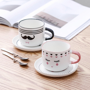 <span class=keywords><strong>Petite</strong></span> capacité bon marché tasses à café expresso personnalisé tasse à thé en céramique avec le caboteur - Product Image 3