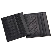 Dompet Kartu Kredit Wanita Unik dari Kulit Domba Asli Tenun Tangan, Dompet Kartu Minimalis Mewah