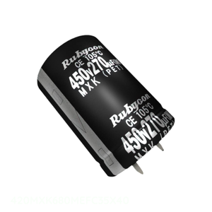ตัวเก็บประจุแบบมีรูผ่านรูสำหรับ680 UF 20% 420V 420MXK680MEFC35X40 - Product Image 1