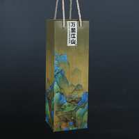 Juego de Tazas de Té de Cerámica China con Elementos Retro, Cinco Tazas, Juego de Té de Porcelana Kung Fu con Caja de Regalo de Lujo para Festivales y Regalos Empresariales