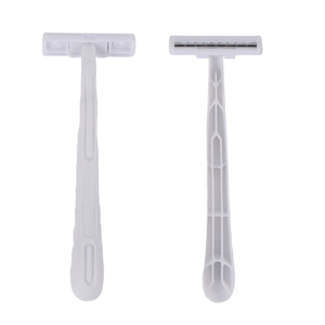 Customized Colors Twin Blade Stainless Steel Disposable <b>Razor</b> with Plastic Handle for <b>Men</b> Shaving - Product Image 2