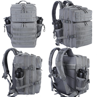 Mochila Táctica Trailpop Resistente de 48L, Fabricada en Poliéster 900D, con Múltiples Bolsillos, Ideal para Campismo, Supervivencia y Actividades al Aire Libre
