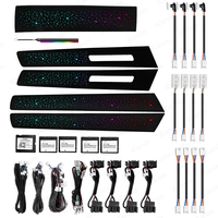 Kit Lampu LED Upgrade Interior Mobil Panel Trim Piano Black Dinamis Ambient Light untuk Volkswagen VW Touareg 2011-2018
