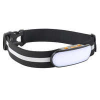 Lampada Frontale LED Ricaricabile USB Impermeabile con Fascio Regolabile, Torcia Portatile Super Luminosa per Campeggio