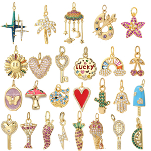 Broche de sécurité en cristal et strass rose et bleu, 5 cm avec 5 boucles, 8 cm avec 6 boucles, <span class=keywords><strong>petite</strong></span> broche pour sac, accessoires de sac - Product Image 2